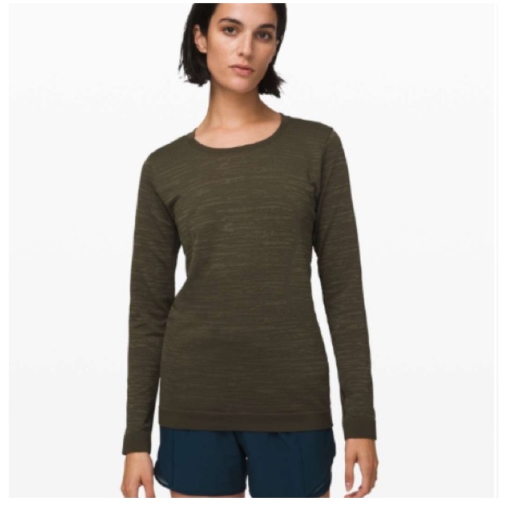 Lululemon Swiftly Relaxed Fit Long Sleeve Top 8 Green‎